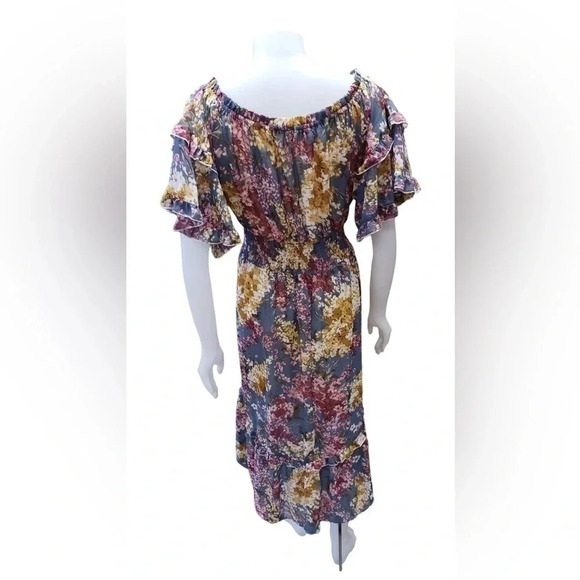 Umgee Off The Shoulder Floral Dress Size XL - Picture 2 of 9
